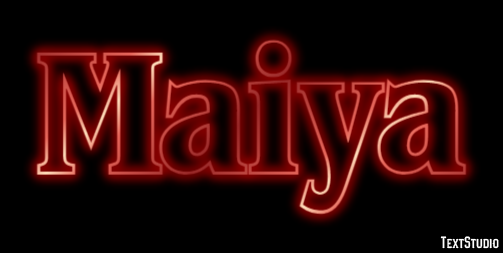 Maiya Text effect