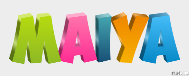 Maiya Text effect