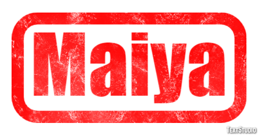 Maiya Text effect