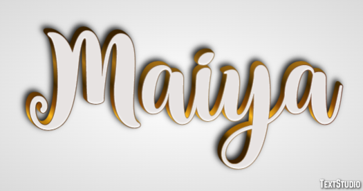 Maiya Text Effect