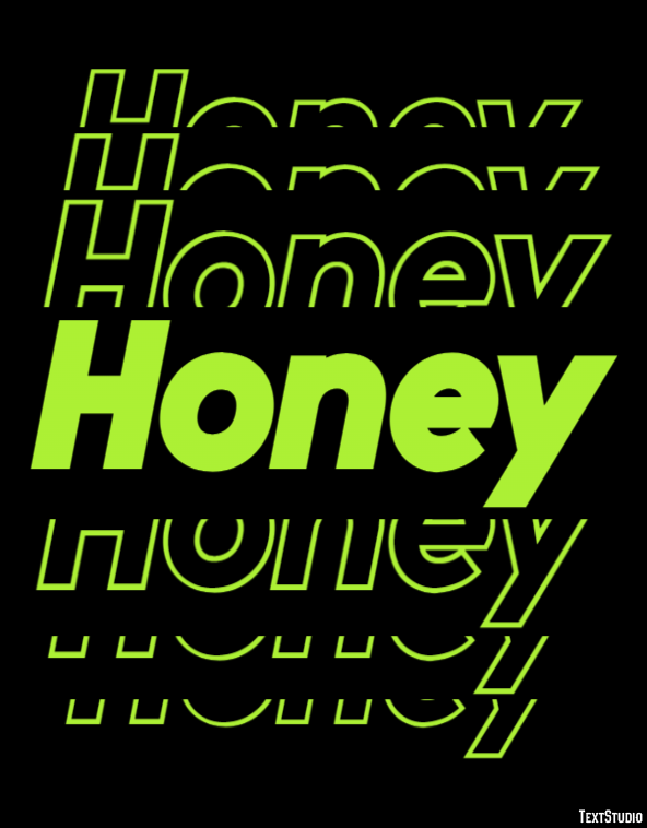 Honey Texteffekt