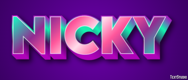 Nicky Text Effect