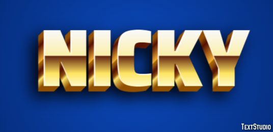 Nicky Efekt tekstowy