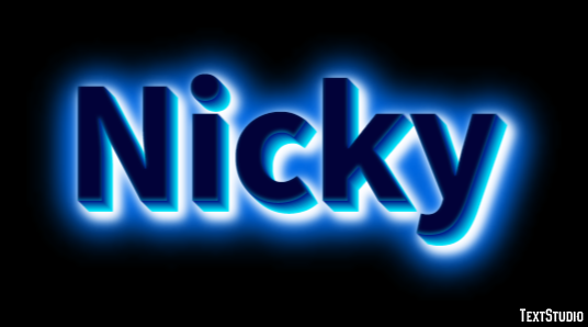 Nicky Text Effect