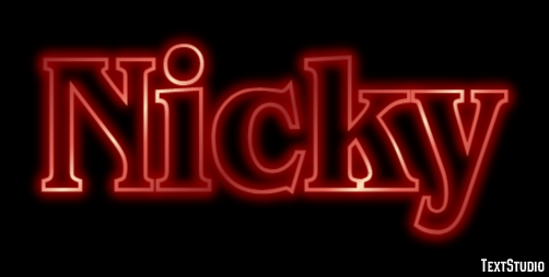 Nicky Efekt tekstowy