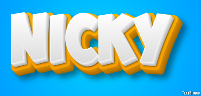 Nicky Text Effect