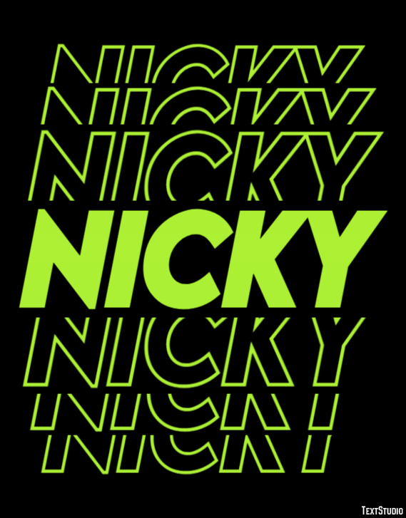 Nicky Text Effect