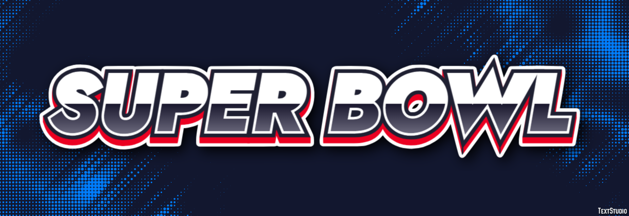 Super Bowl Текстовый эффект