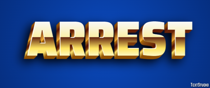 Arrest Text Effect