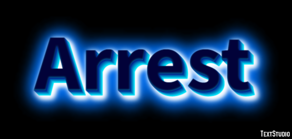 Arrest Effetto testo