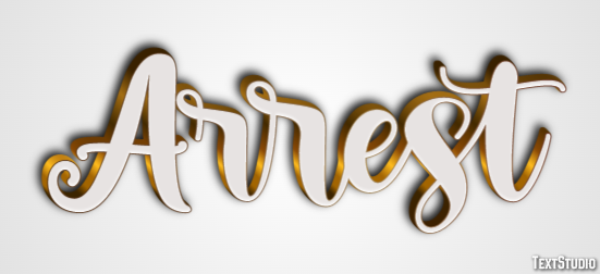 Arrest Text Effect