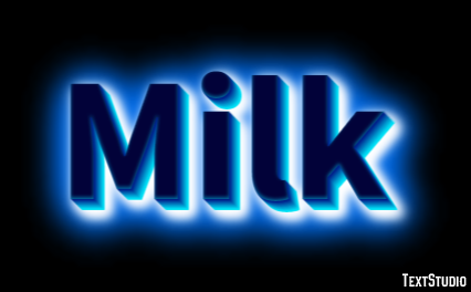Milk Text Effect