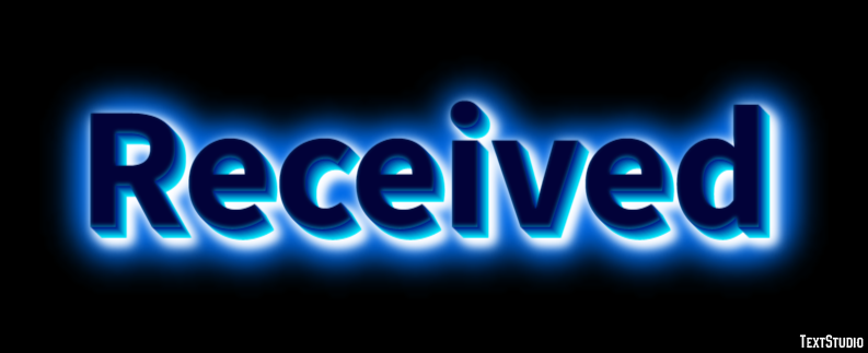 Received Text Effect