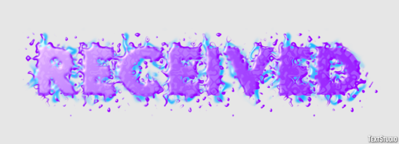 Received Text Effect
