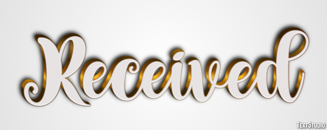 Received Text Effect