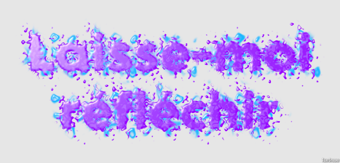 Laisse-moi réfléchir Effet de texte