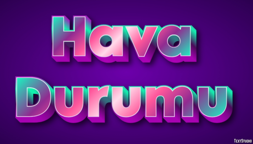 Hava Durumu Efeito de texto
