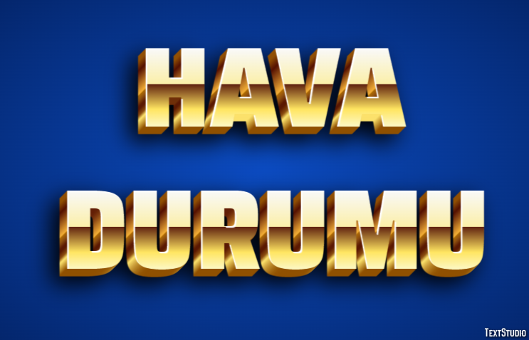 Hava Durumu Efeito de texto