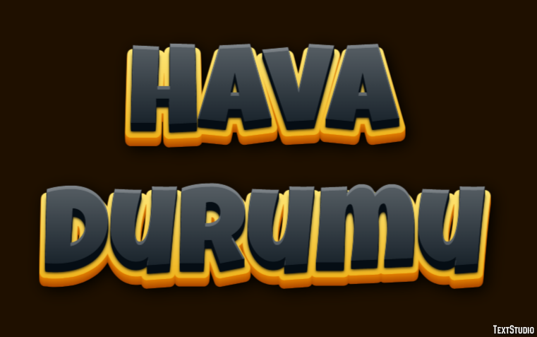 Hava Durumu Efeito de texto