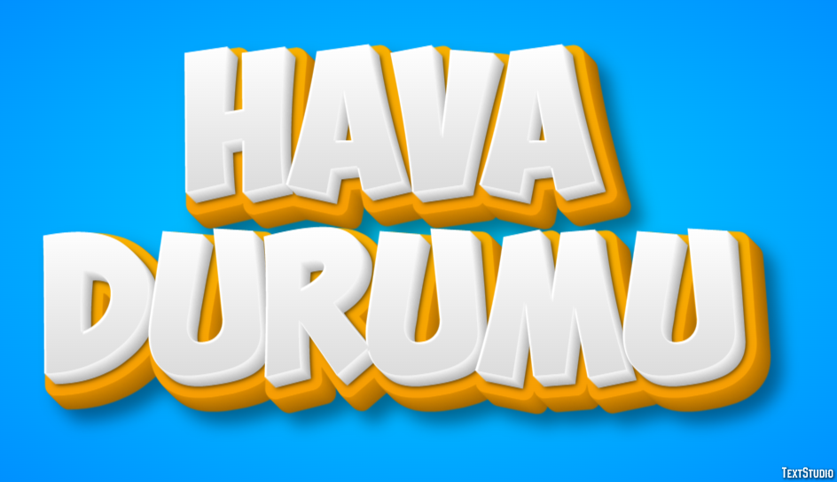 Hava Durumu Efeito de texto