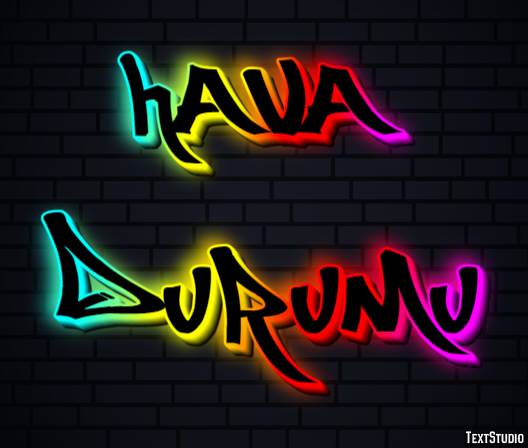 Hava Durumu Efeito de texto