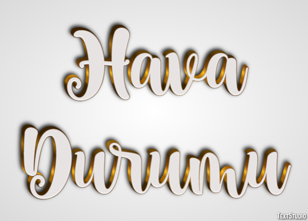 Hava Durumu Efeito de texto