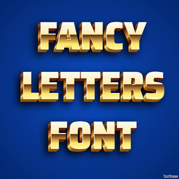 Fancy Letters Font Texteffekt