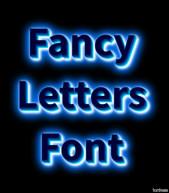 Fancy Letters Font Effet de Texte