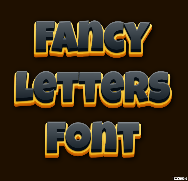Fancy Letters Font Metin Efekti