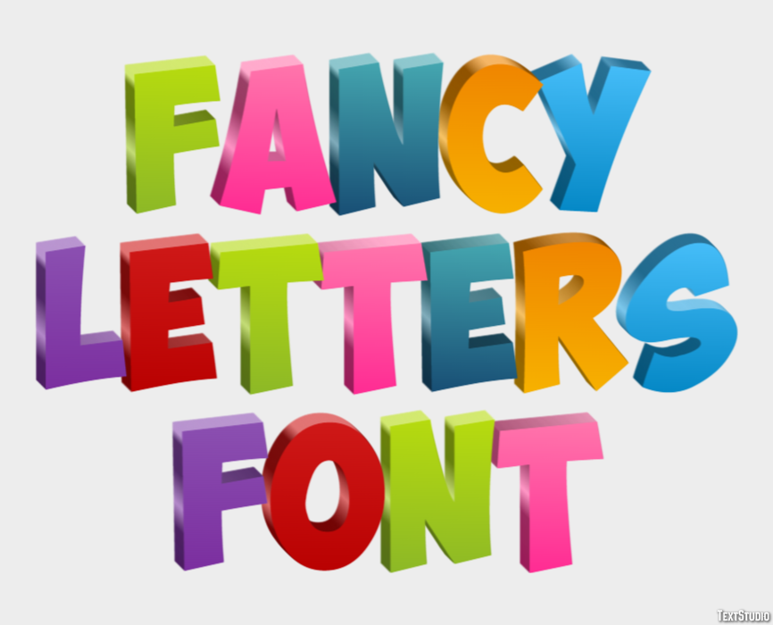 Fancy Letters Font Texteffekt