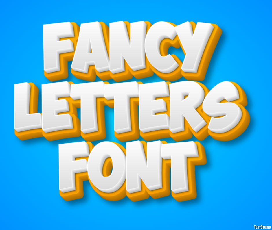 Fancy Letters Font Texteffekt
