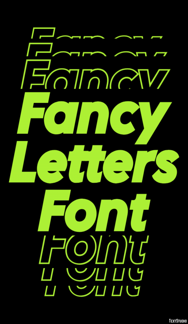 Fancy Letters Font Effet de Texte