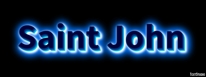 Saint John Efekt tekstowy