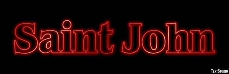 Saint John Tekst Effect