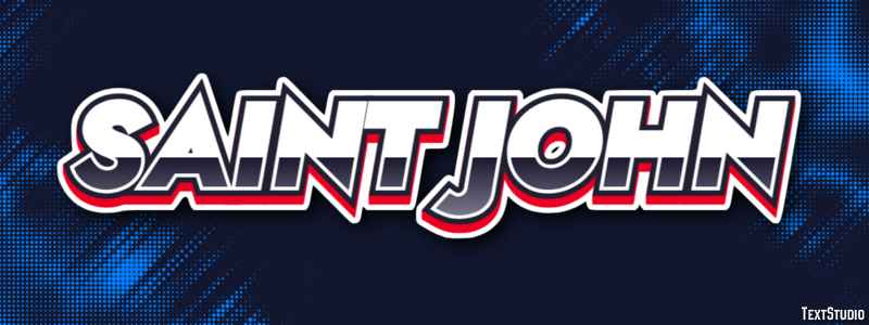 Saint John Tekst Effect