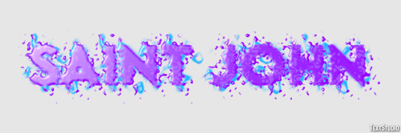 Saint John Tekst Effect