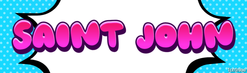 Saint John Efekt tekstowy