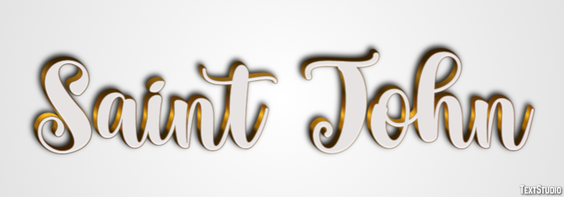Saint John Эффект текста