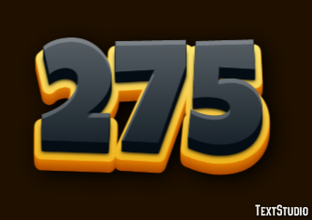 275 Tekst Effect
