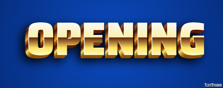 Opening Text Effect