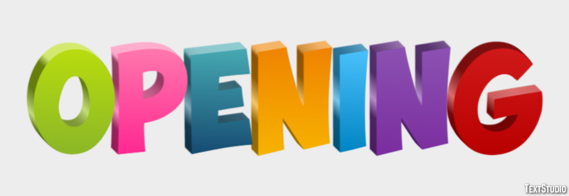 Opening Text Effect