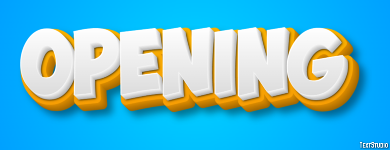 Opening Text Effect