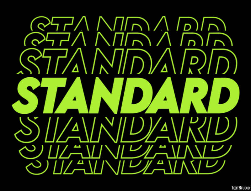 Standard Effetto testo