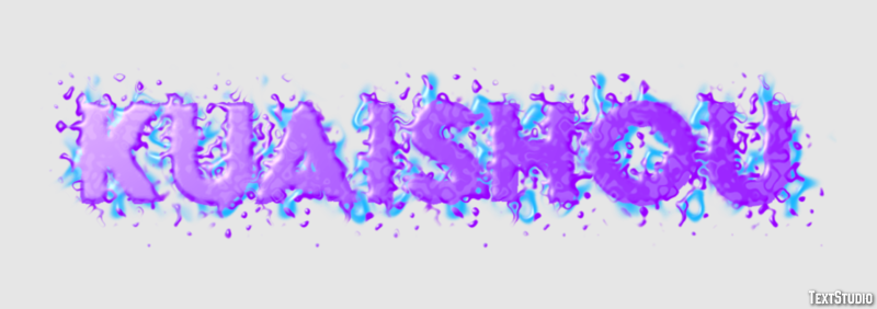 Kuaishou Efeito de texto