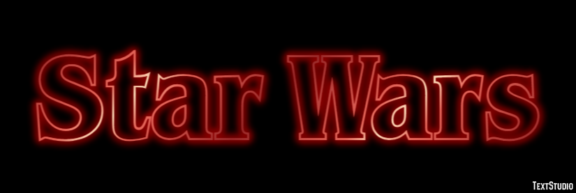 Star Wars Efecto de Texto