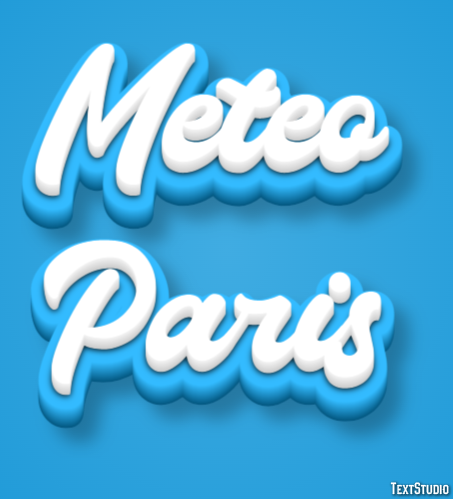Meteo Paris Efeito de texto
