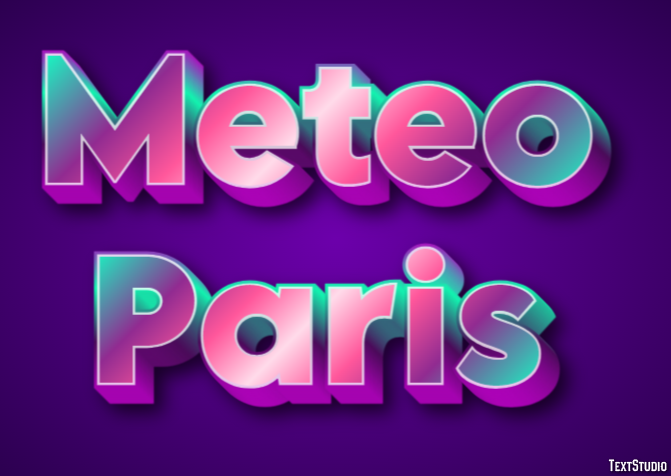 Meteo Paris Effetto testo