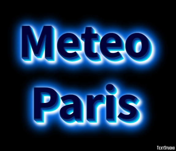 Meteo Paris Efeito de texto