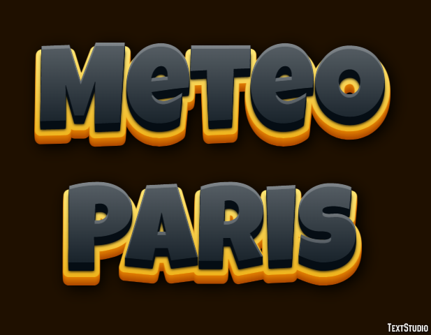 Meteo Paris Efeito de texto