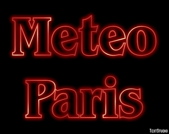 Meteo Paris Efeito de texto